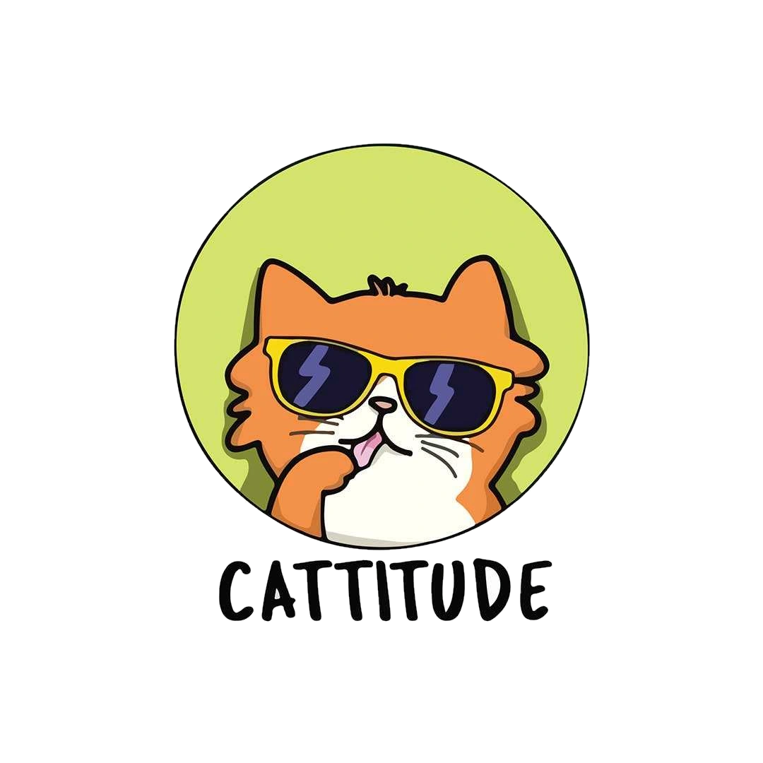 Cattitude 0.1 Sticker